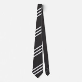 Corbata Elegante y minimalista Tira negra en lino