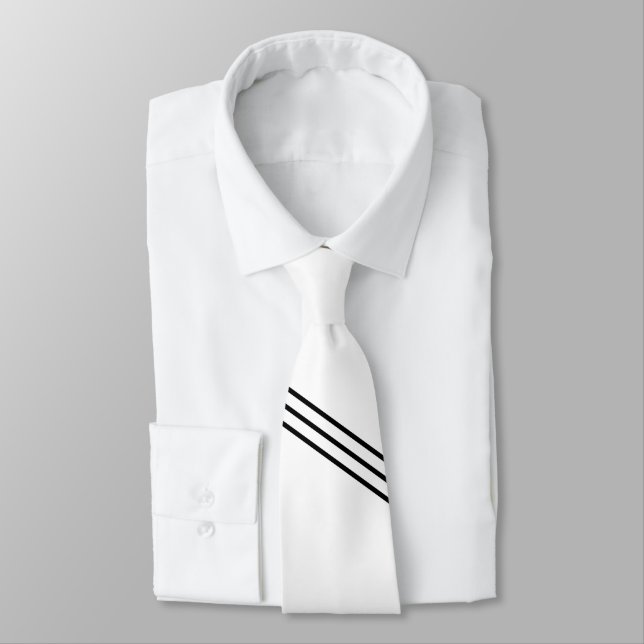 Corbata Elegantemente Blanco (Atado)