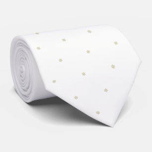 Corbata Elegantes copos de nieve de Navidad con brillo en 