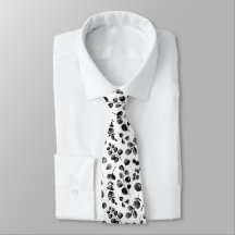 Elegantes Hojas de Eucalipto en Blanco y Negro par