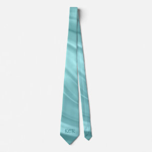 Corbata Elegantes iniciales de monograma con patrón de rem
