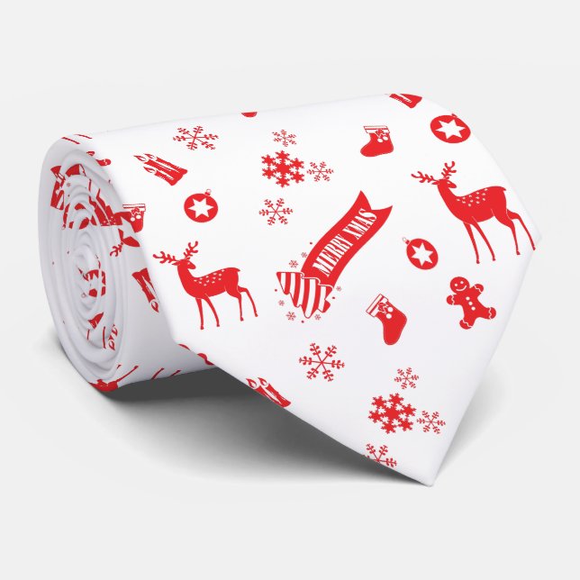 Corbata Elementos de los Navidades (Enrollado)