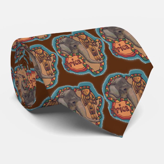 Corbata Elephant Africa Neck Tie