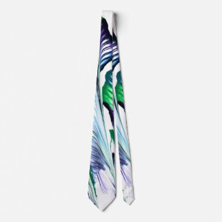 Corbata Eliminador de dolor 1 Flor abstracta verde morado