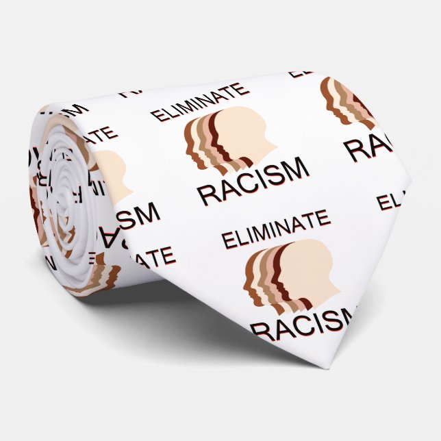 Corbata Elimine el racismo (Enrollado)