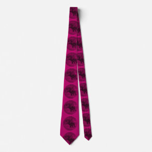 Corbata Emblema de alce en la nieve