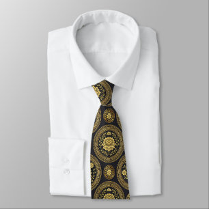 Corbata Emblema de oro del Mandala de Loto de Lujo