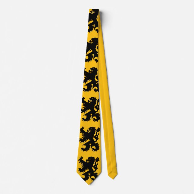 Corbata Emblema del León Flamenco (Anverso)