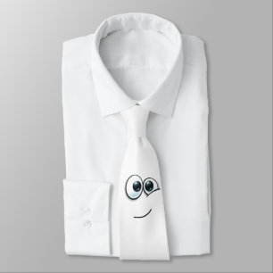 Corbata Emoji corta con fondo de personalizable