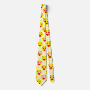Corbata Emoji de beso de San Valentín