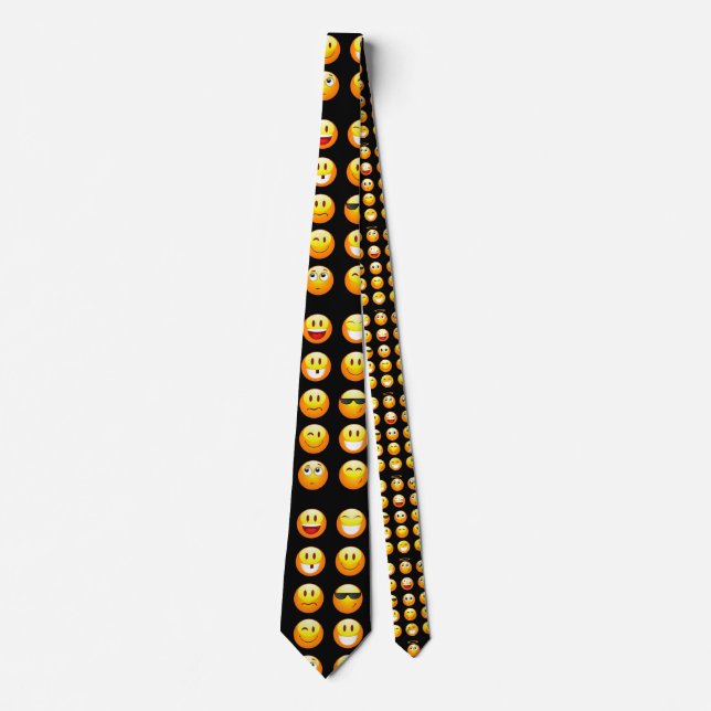Corbata emojis negras (Anverso)