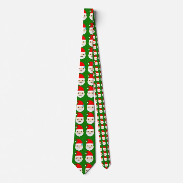 Corbata emoticonos de santa emoji (Anverso)