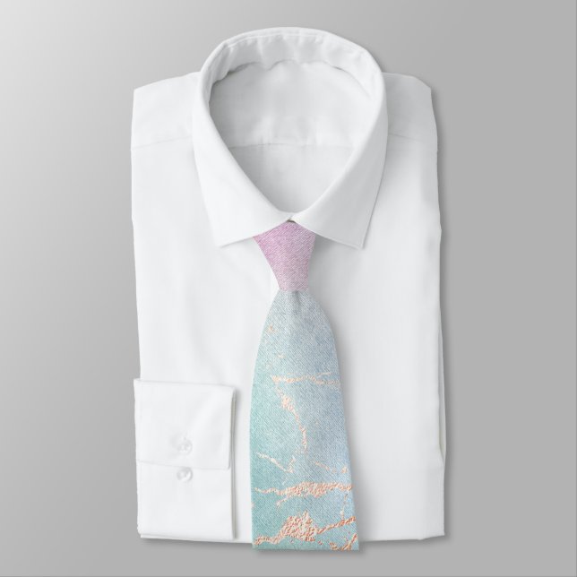 Corbata Empatada de los hombres pastel nuevo diseño de oro (Atado)