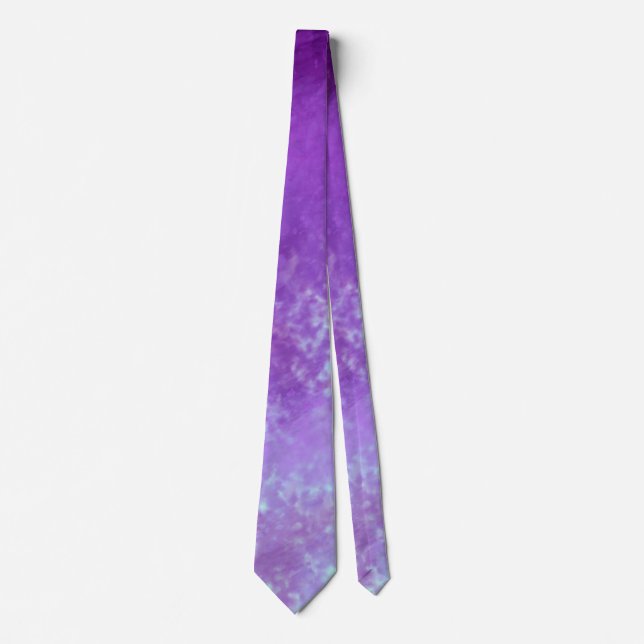 Corbata Empate con efecto de nube morado oscuro: resalte e (Anverso)