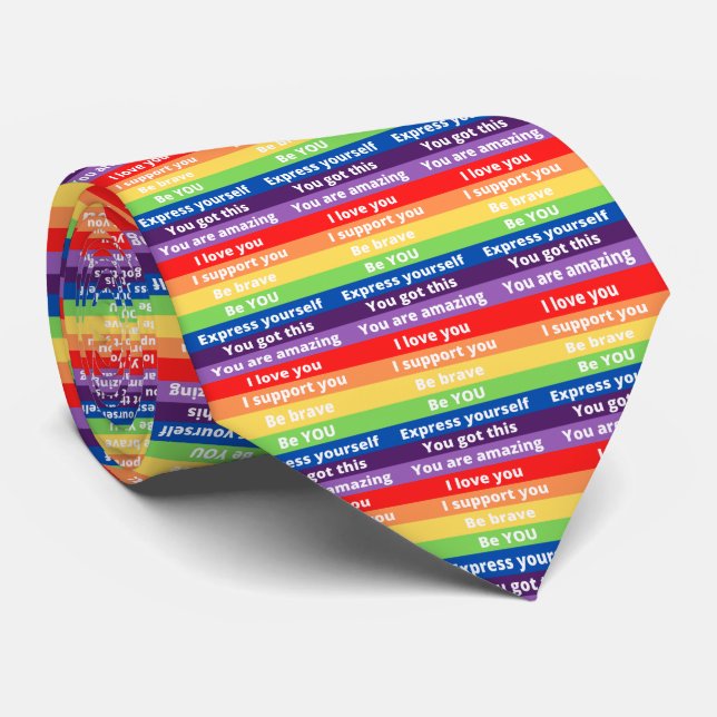 Corbata Empoderando el cordón del cuello del orgullo (Enrollado)