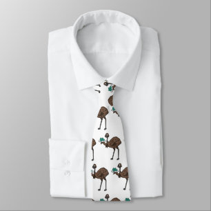 Corbata Emu con ilustracion personalizado de huevos