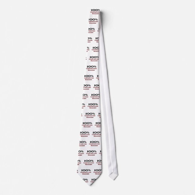 Corbata Encargado de la construcción del 100 por ciento (Anverso)