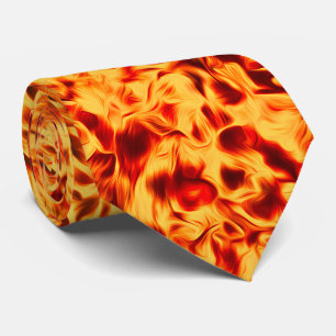 Corbata Encendido - Textura de llama audaz