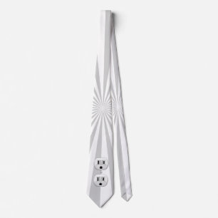 Corbata Enchufe eléctrico divertido personalizable