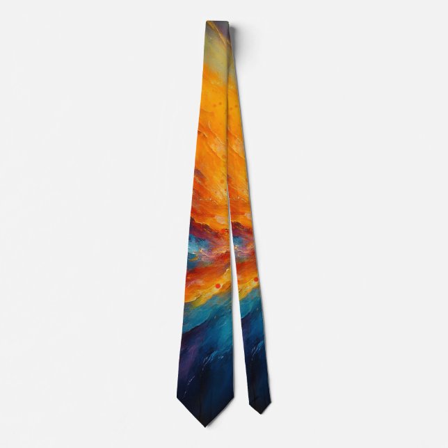 Corbata Energy Unleashed Bright Abstract Cosmic Art (Anverso)