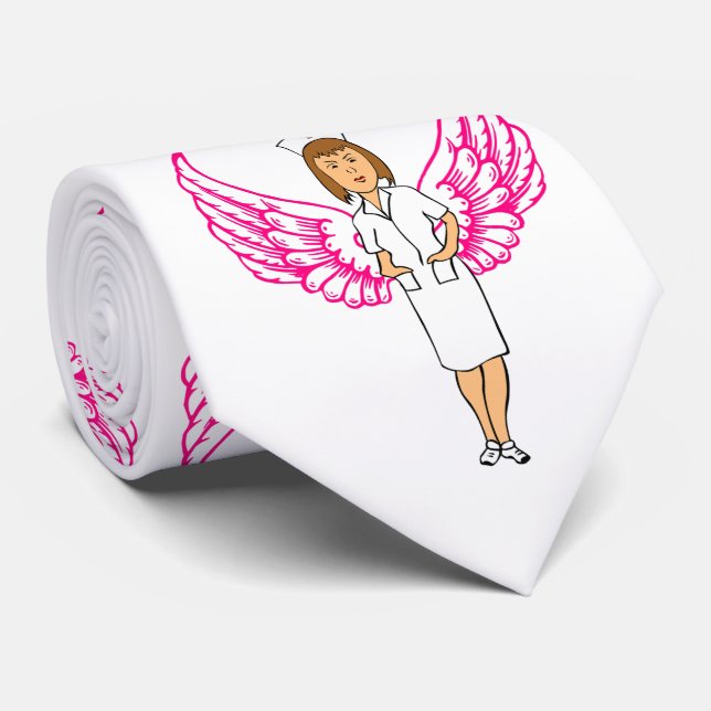 Corbata Enfermera Angel Wings Thunder_Cove (Enrollado)