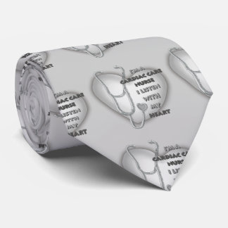 Corbata Enfermera de cuidados cardíacos gris