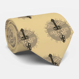 Corbata Enfermera pediátrica Caduceus Tie