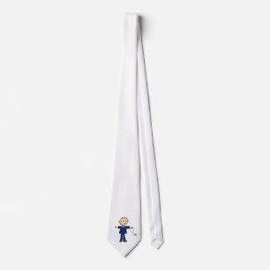 Corbata Enfermero de palitos masculino - Azul