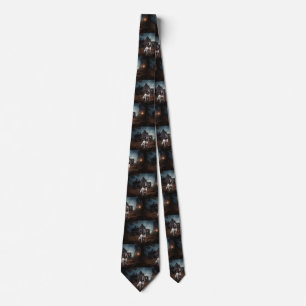 Corbata English Springer Spaniel Halloween Aterrador