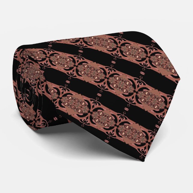 Corbata Enigma de Cobre (Enrollado)