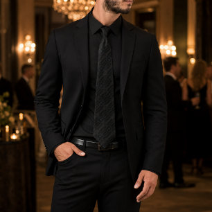Corbata Enigma Negro