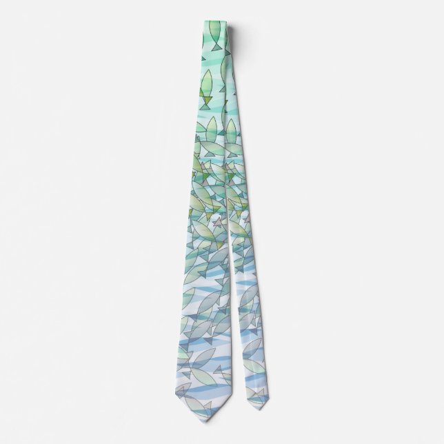 Corbata Enjambre de peces (Anverso)
