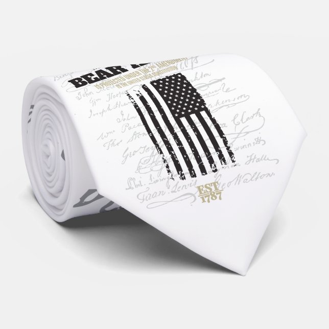 Corbata Enmienda II - Derecho al transporte de armas - Can (Enrollado)