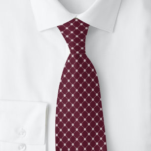 Corbata Enrejado de Burdeos