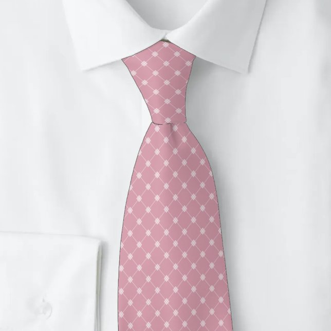 Corbata Enrejado de Rosa Polvorienta (Subido por el creador)