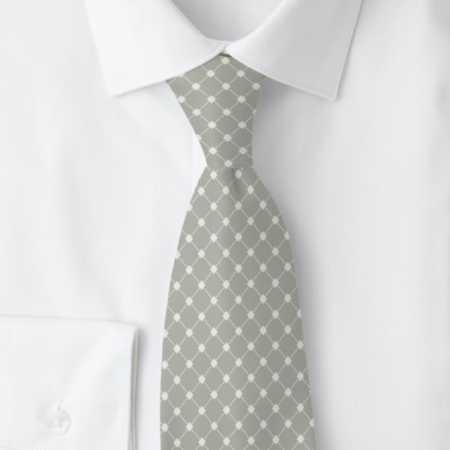 Corbata Enrejado Gris Paloma (Subido por el creador)
