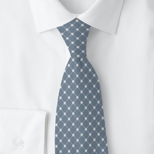 Corbata Enrejado Gris Pizarra (Subido por el creador)