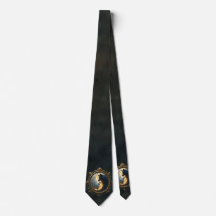 Corbata Equilibrio Lunar – Donde las Sombras Abrazan la Lu