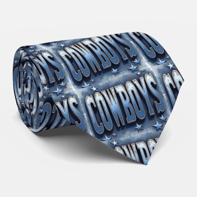Corbata Equipo Deportivo de Cowboys (Enrollado)