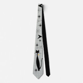 Corbata Era atómica retro a mediados del siglo Moderno MCM
