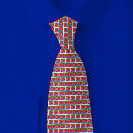 Corbata Eritrea Flag Brick Pattern