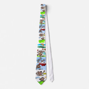 Corbata "Es día de la marmota!" Lazo
