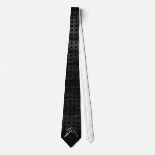 Corbata Escalada; Negro fresco