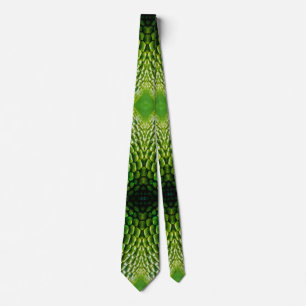 Corbata Escalas de piel de serpiente verde Fiesta de Noved