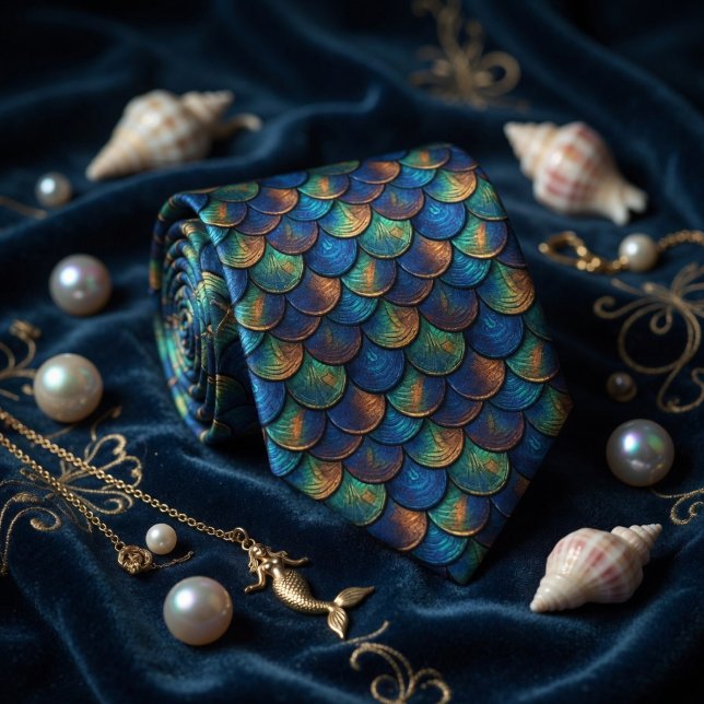 Corbata Escama de Pez Sirena (Subido por el creador)