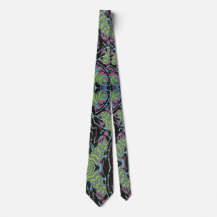 Corbata Escarabajos Art Déco Vintage de Jazz Pochoir en el