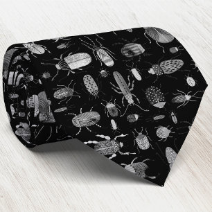 Corbata Escarabajos y chinches negro