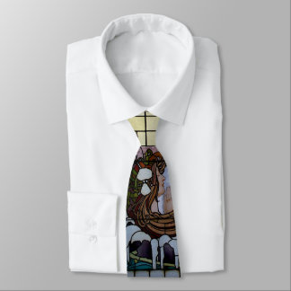 Corbata Escenario Art Nouveau de vidrio templado