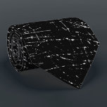 Corbata Escrates de la línea blanca en negro<br><div class="desc">Una corbata negra con una multitud de rasguños de línea blanca En esta corbata,  el fondo no puede cambiarse</div>