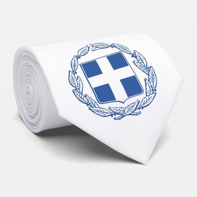 Corbata Escudo de armas de Grecia (Enrollado)